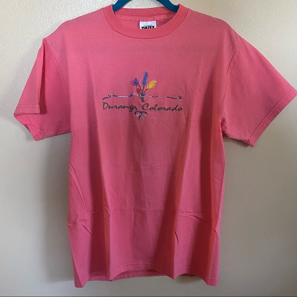 Tultex Durango Colorado, Pink T-Shirt , Short Sleeve